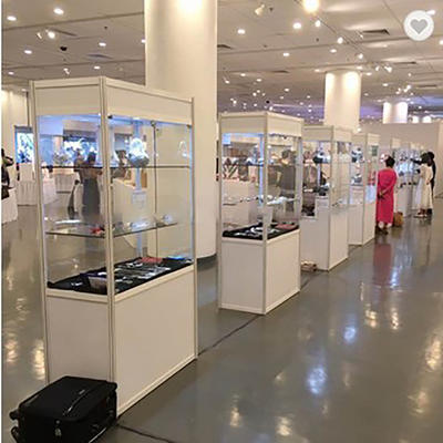 octanorm exhibition systems Temporary Display showcases Exhibition glass showcases Aluminum wood showcase