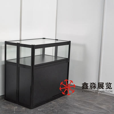 Black color 950x600x950MM short inside folding showcase.