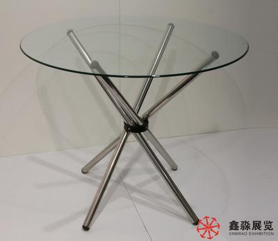 Round negotiation desk(Glass+steel)