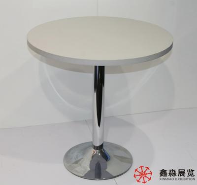 Round negotiation desk for exhibit, expo furniture round  plastc desk